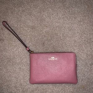 6 inch coach clutch/wristlet